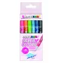Wedo Silver Outline Marker-Set, 6 Stück, verschiedene Farben (Schwarz, Blau, Cyan, Grün, Orange, Silber)