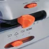 Rexel Optima 70 Elektrisches Heftgerät, 70 Blatt, Metall, Schwarz/Silber/Orange