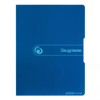 Konventionelle Sammelmappe Herlitz Zeugnisse Polypropylen (PP) Blau A4
