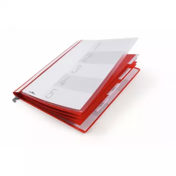 Durable Personalakte mit Hängeschiene, A4, 5 Fächer, Rot