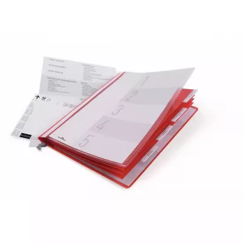 Durable Personalakte mit Hängeschiene, A4, 5 Fächer, Rot