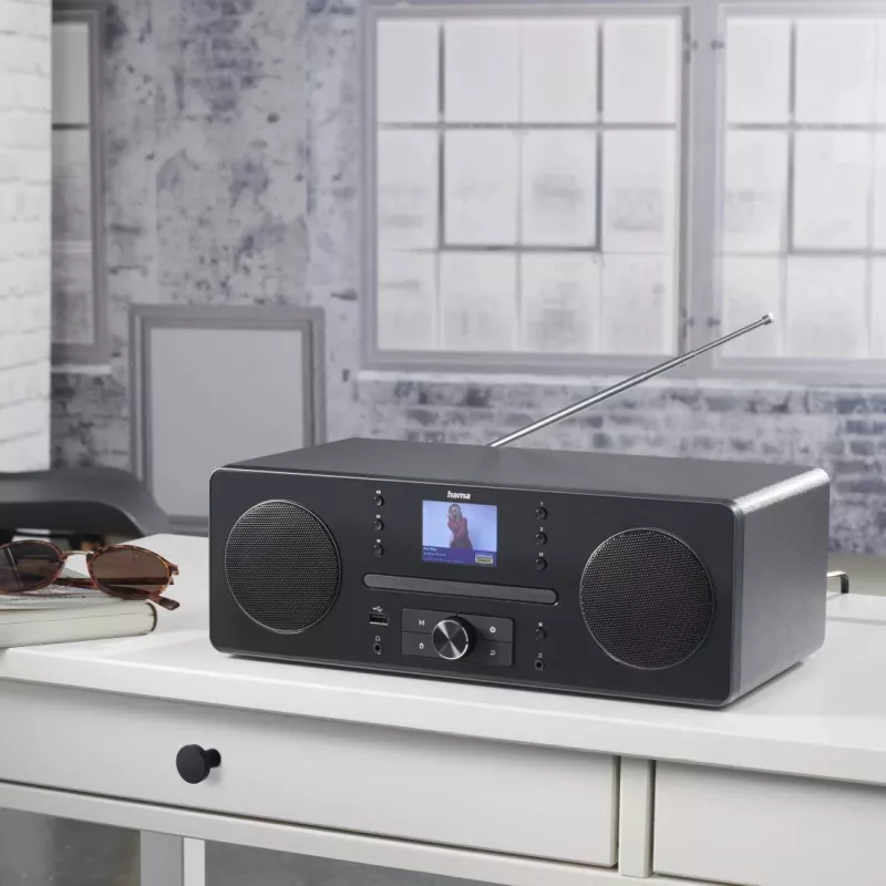 Hama 00054254 Radio Persönlich Digital Schwarz, Grau