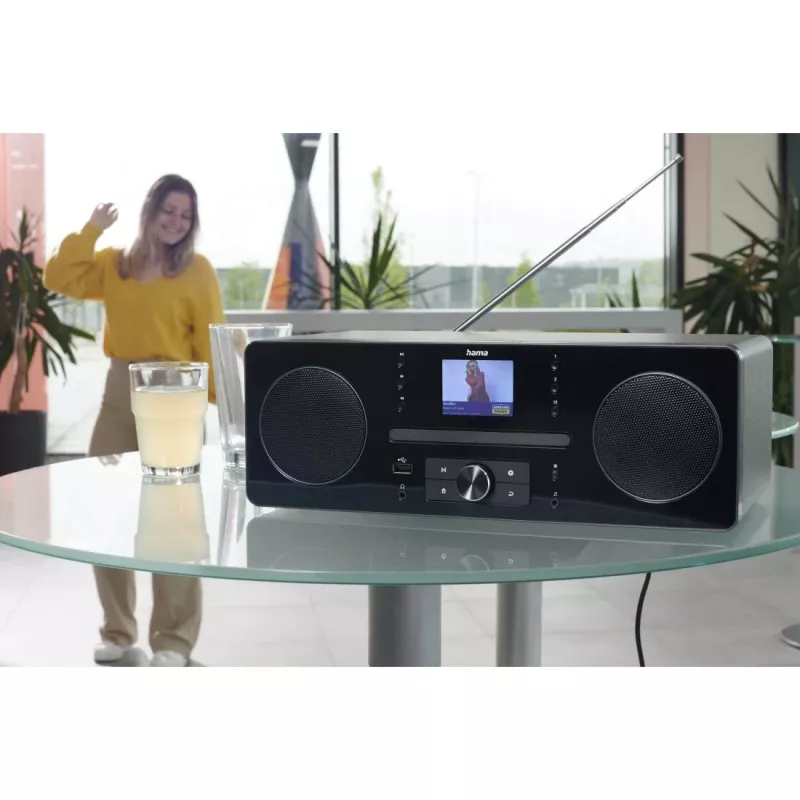 Hama 00054254 Radio Persönlich Digital Schwarz, Grau