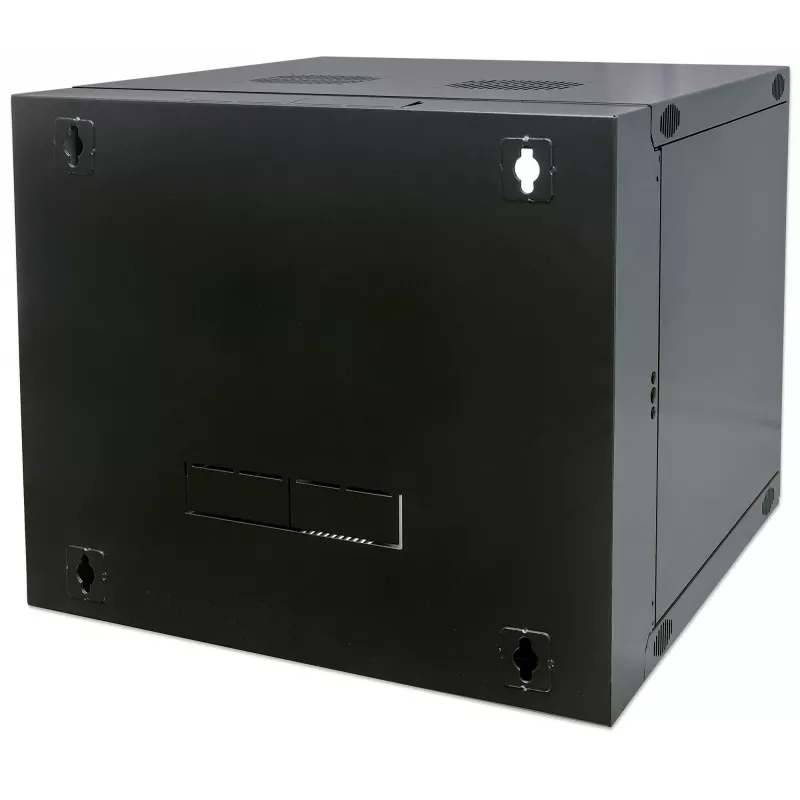 Intellinet 713863 19" Wandverteiler mit Schwenkrahmen, 12 HE, 593 x 540 x 600 mm, unmontiert, schwarz