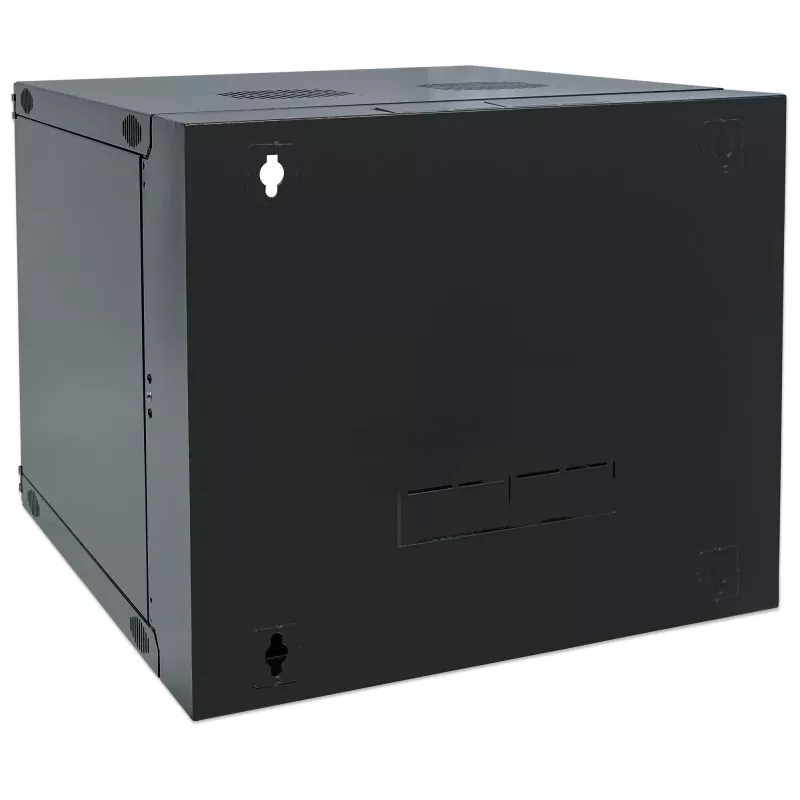 Intellinet 713863 19" Wandverteiler mit Schwenkrahmen, 12 HE, 593 x 540 x 600 mm, unmontiert, schwarz