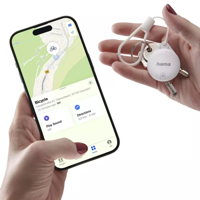 Hama 00185816 GPS-Tracker/Finder Artikel Weiß