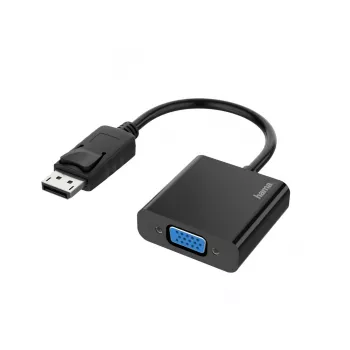 Hama 00200337 Videokabel-Adapter DisplayPort VGA (D-Sub) Schwarz