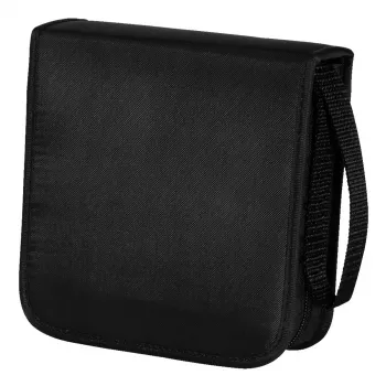 Hama CD-Tasche Nylon 40, Schwarz, 40 CDs/DVDs