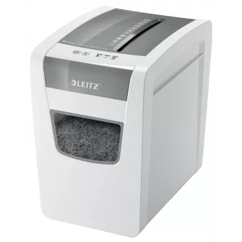 Leitz IQ schlank Home Office Aktenvernichter P4, Kreuzschnitt, 22 cm, 4 x 28 mm, 23 L, 225 Blatt, 58 dB