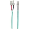 Intellinet Glasfaser-Patchkabel, OM3, LC/SC, 3 m, Aqua, Duplex, Multimode, 50/125 µm, LSZH, Faser, lebenslange Garantie