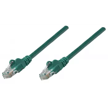 Intellinet Netzwerk-Patchkabel, Cat6, 1,5 m, Grün, Kupfer, S/FTP, LSOH/LSZH, PVC, RJ45, vergoldete Kontakte, Knickschutztülle, geschirmt, lebenslange Garantie