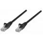 Intellinet Netzwerk-Patchkabel, Cat5e, 10 m, Schwarz, CCA, U/UTP, PVC, RJ45, vergoldete Kontakte, Knickschutz, Zugentlastung, lebenslange Garantie