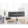 Durable SELECT Monitorhalterung 509523 für 2 Monitore, Tischhalterung, Silber