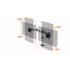 Durable SELECT Monitorhalterung 509523 für 2 Monitore, Tischhalterung, Silber