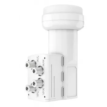Hama 00205376 Low Noise Block Downconverter (LNB) 10,7 – 12,75 GHz Weiß