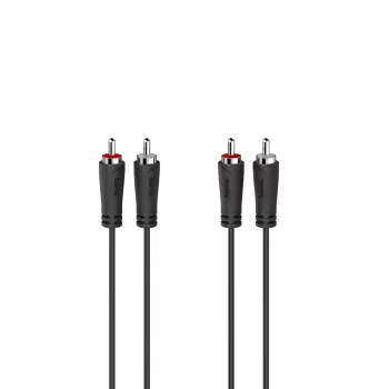 Hama 00205093 Audiokabel 5 m 2 x Cinch Schwarz