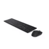 DELL Pro Tastatur und Maus - KM5221W - Spanisch (QWERTY) - Schwarz