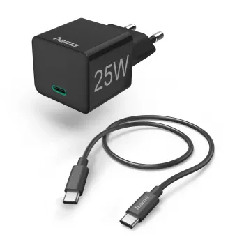 Hama 00125126 mobiles Ladegerät Smartphone, Tablet Schwarz AC Schnellladung Innenbereich
