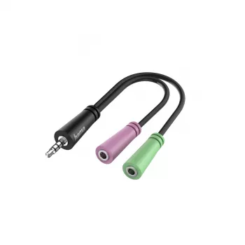 Hama 00200352 Audiokabel 0,15 m 3,5 mm 2 x 3,5 mm Schwarz