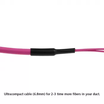 ACT 50 Meter Multimode 50/125 OM4(OM3) Polarität B Glasfaser-Trunkkabel mit 2 MTP/MPO-Buchsen an jedem Ende