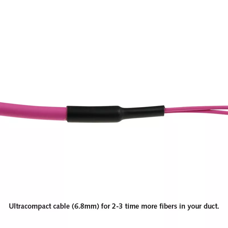 ACT 50 Meter Multimode 50/125 OM4(OM3) Polarität B Glasfaser-Trunkkabel mit 2 MTP/MPO-Buchsen an jedem Ende