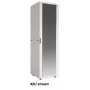 Intellinet 19-Zoll Netzwerkschrank - Freistehend (Basic), 22HE, 600x800 mm (Breite x Tiefe), Grau, Flatpack, max. 600 kg, Einpunkt-Türschloss, ein Schloss pro Seitenwand, nutzbare Tiefe 123 bis 573 mm, IP20-zertifiziert, Stahl