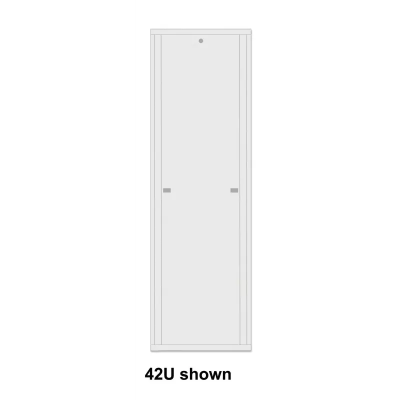 Intellinet 19-Zoll Netzwerkschrank - Freistehend (Basic), 22HE, 600x800 mm (Breite x Tiefe), Grau, Flatpack, max. 600 kg, Einpunkt-Türschloss, ein Schloss pro Seitenwand, nutzbare Tiefe 123 bis 573 mm, IP20-zertifiziert, Stahl