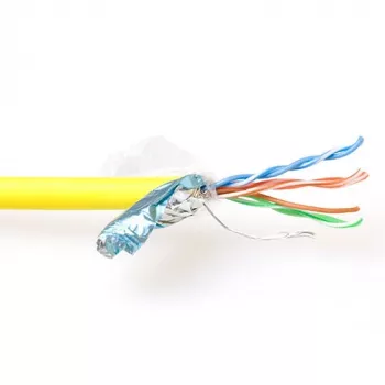Patchkabel ACT CAT5E F/UTP LSZH Litze Gelb 500m