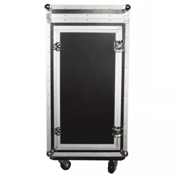 Flightcase Roadinger 30110000 Sperrholz Schwarz Silber