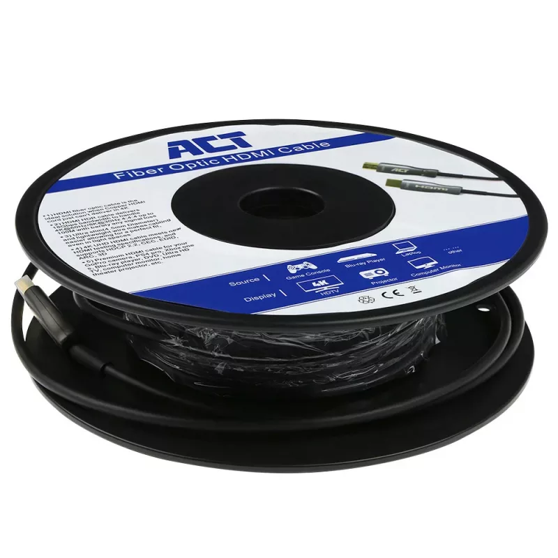 ACT 70 Meter HDMI Premium 4K aktives optisches Kabel v2.0 HDMI-A Stecker - HDMI-A Stecker