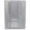 Intellinet 19-Zoll-Netzwerkschrank - Wandmontage (Standard), 9HE, 600 mm tief, Grau, Flatpack, max. 60 kg, auch als Tisch- oder Standgerät nutzbar, nutzbare Tiefe 410 mm, Metall- & Glastür, Rückwand, abnehmbare Seiten, Teile zur Wandmontage (z. B. Schrauben/Dübel) nicht enthalten