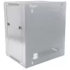 Intellinet 19-Zoll-Netzwerkschrank - Wandmontage (Standard), 9HE, 600 mm tief, Grau, Flatpack, max. 60 kg, auch als Tisch- oder Standgerät nutzbar, nutzbare Tiefe 410 mm, Metall- & Glastür, Rückwand, abnehmbare Seiten, Teile zur Wandmontage (z. B. Schrauben/Dübel) nicht enthalten