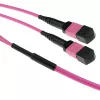 ACT 10 Meter Multimode 50/125 OM4(OM3) Polarität A Glasfaser-Trunkkabel mit 2 MTP/MPO-Buchsen an jedem Ende
