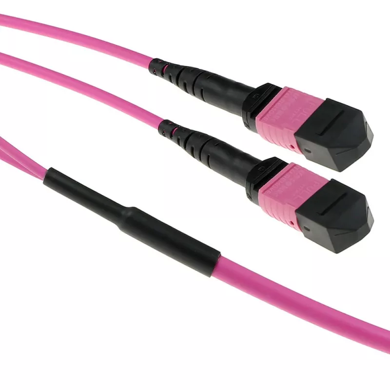 ACT 10 Meter Multimode 50/125 OM4(OM3) Polarität A Glasfaser-Trunkkabel mit 2 MTP/MPO-Buchsen an jedem Ende