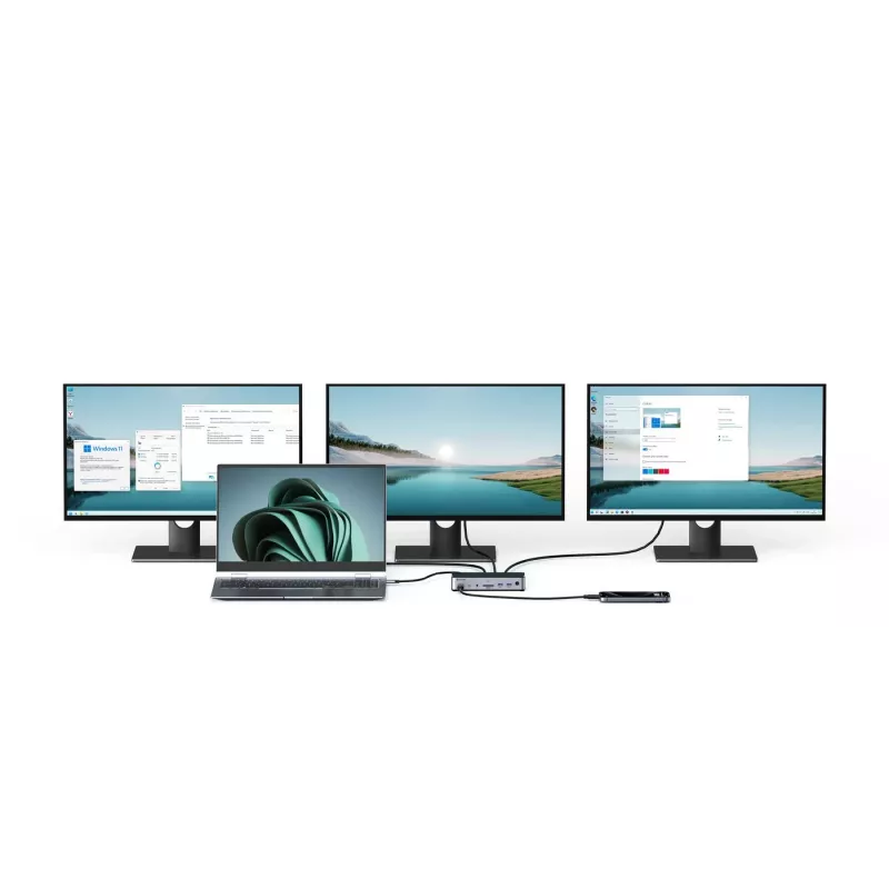 eSTUFF GLB232006 Triple-USB-C-Dockingstation