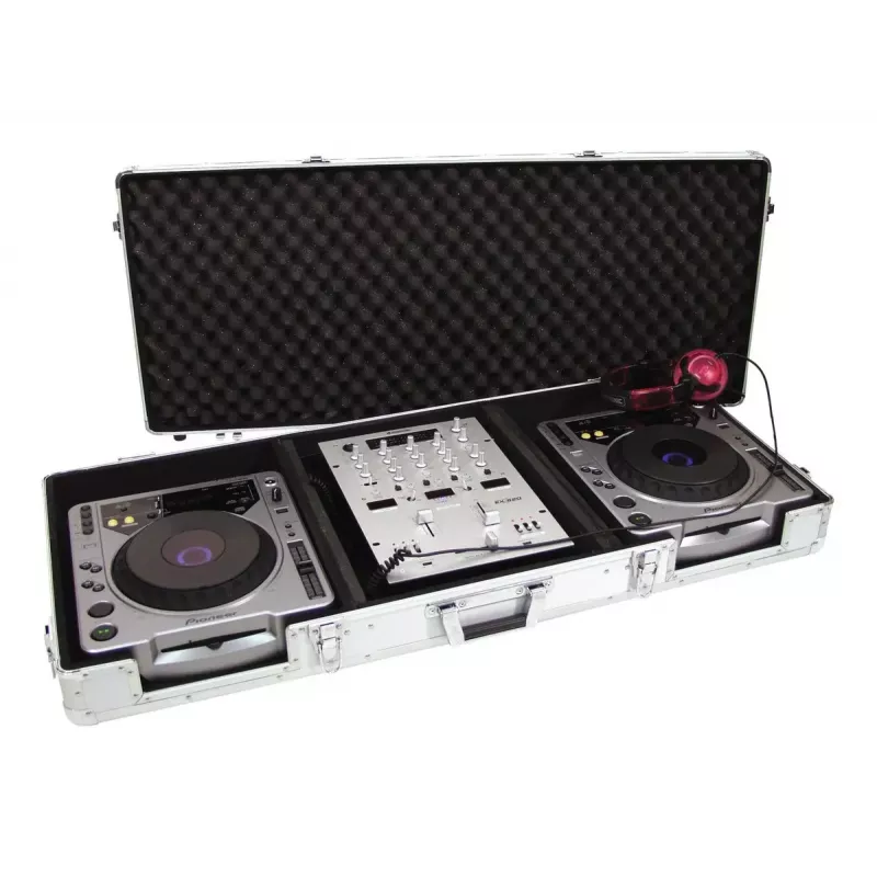Roadinger Universal-Konsole DIGI-2 2xCD/1xM-12, schwarz