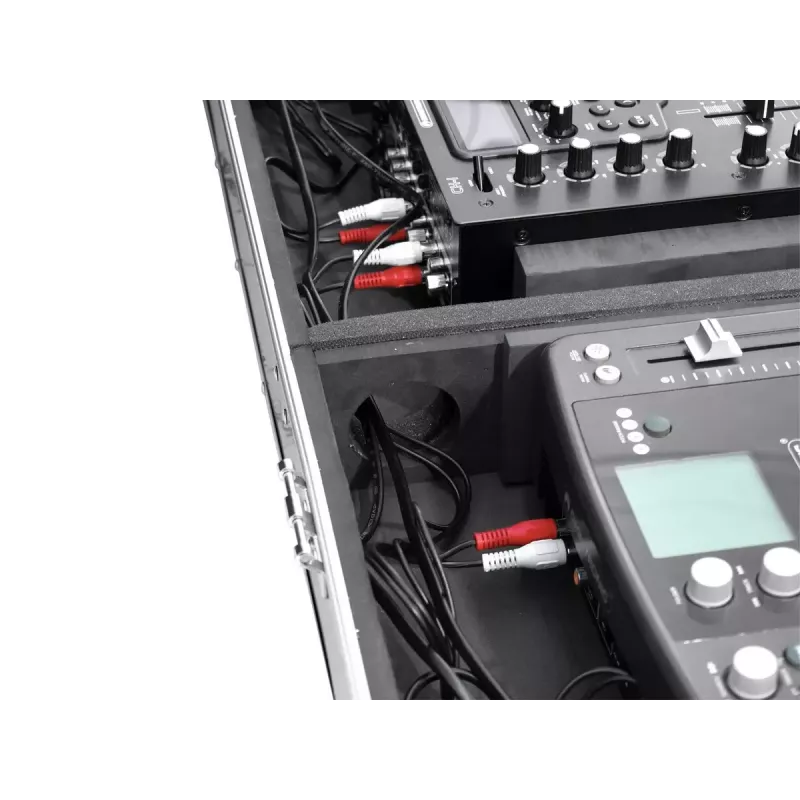 Roadinger Universal-Konsole DIGI-1 2xCD/1xM-12, schwarz