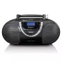 Lenco SCD-6900 tragbarer CD-Player mit Radio, schwarz/silber