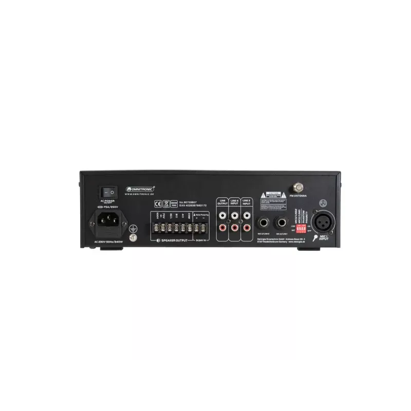 Audioverstärker Omnitronic 80709607 Performance/Bühne Schwarz