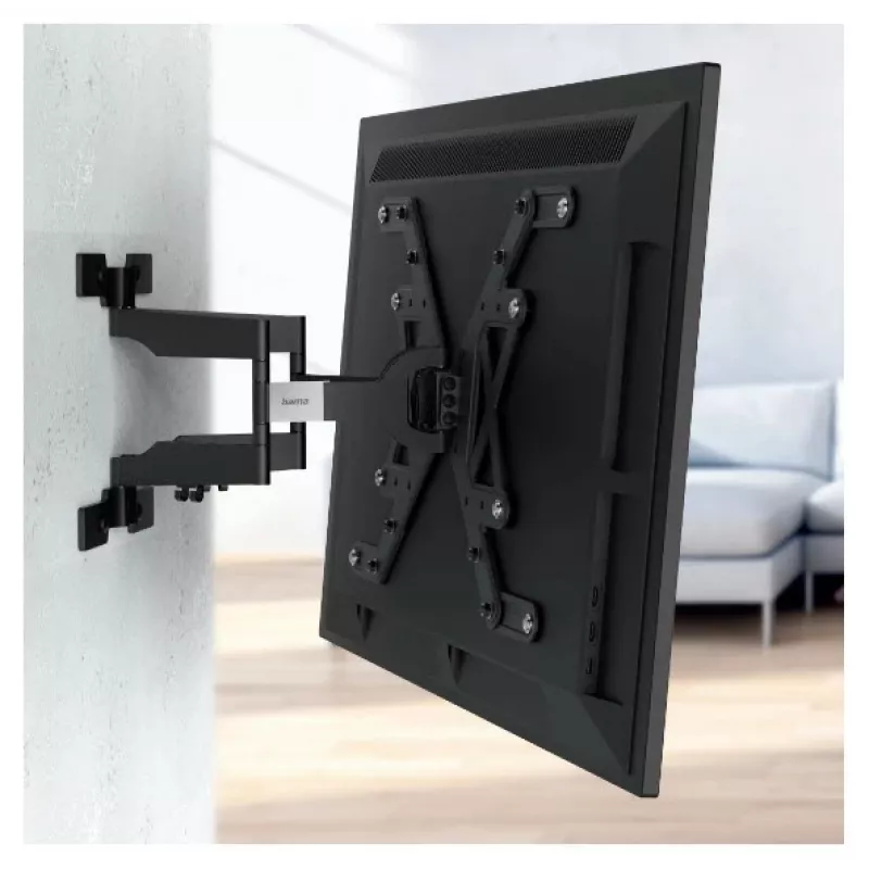 Hama 00220850 TV-Wandhalterung, schwenkbar, neigbar, extra flach, 229 cm (90"), bis 40 kg