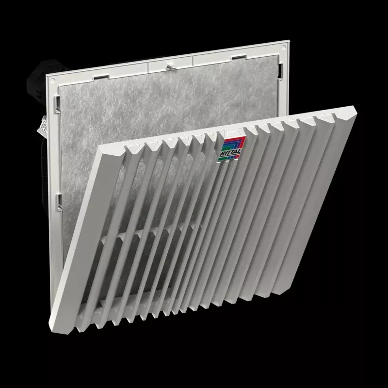 Rack-Zubehör Rittal 3244.740 — Kunststoffgehäuse, Luftstrom 910 m³/h, weiß