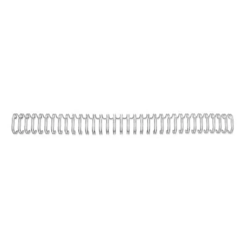 GBC WireBind RG810597 Bindedrähte, 8 mm, 34 Ringe, A4, 70 Blatt, 100 Stk., silber