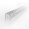 GBC WireBind RG810597 Bindedrähte, 8 mm, 34 Ringe, A4, 70 Blatt, 100 Stk., silber