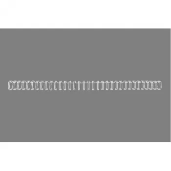GBC WireBind Binderücken 3:1 NO6 9,5 mm A4, Weiß, 3 Blatt, Metall, A4, 9,5 mm, 297 mm