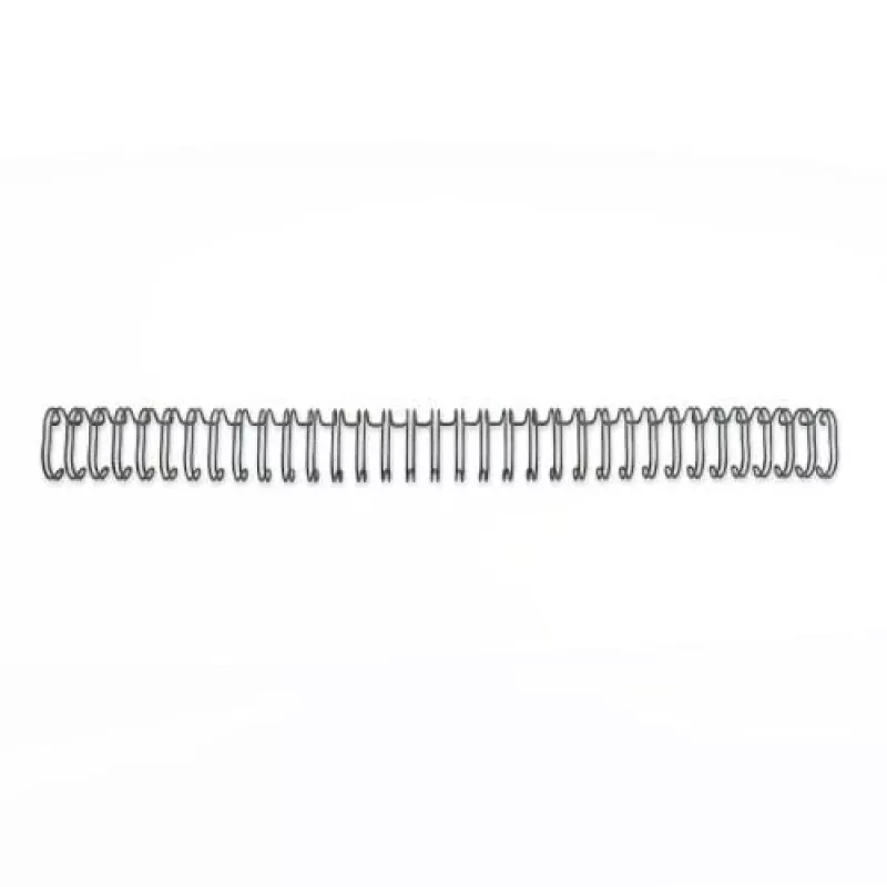 GBC Wire spines 3:1 NO7 11mm A4, Schwarz, 3 Blätter, Metall, A4, 1,1 cm, 318 mm