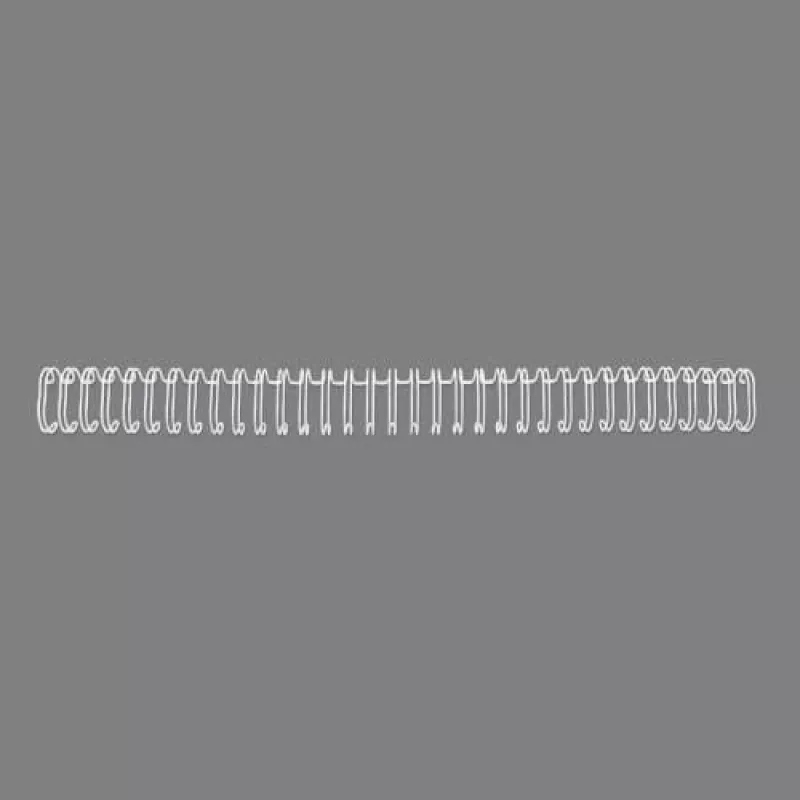 GBC WireBind RG810770 Bindedrähte, 11 mm, 34 Ringe, A4, 100 Blatt, 100 Stk., weiß