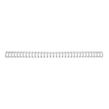 GBC WireBind Binderücken 3:1 NO8 12,5 mm A4, Silber, 3 Blatt, Metall, A4, 1,25 cm, 280 mm