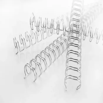 GBC WireBind Binderücken 3:1 NO8 12,5 mm A4, Silber, 3 Blatt, Metall, A4, 1,25 cm, 280 mm