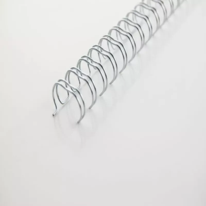 GBC WireBind RG810997 Drahtbinderücken, 14 mm, 34 Ringe, A4, 125 Blatt, 100 Stück, silber