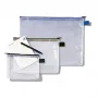 Rexel Netztasche mit schwarzem Reißverschluss A4, PVC, 52 g, Schwarz, Transparent